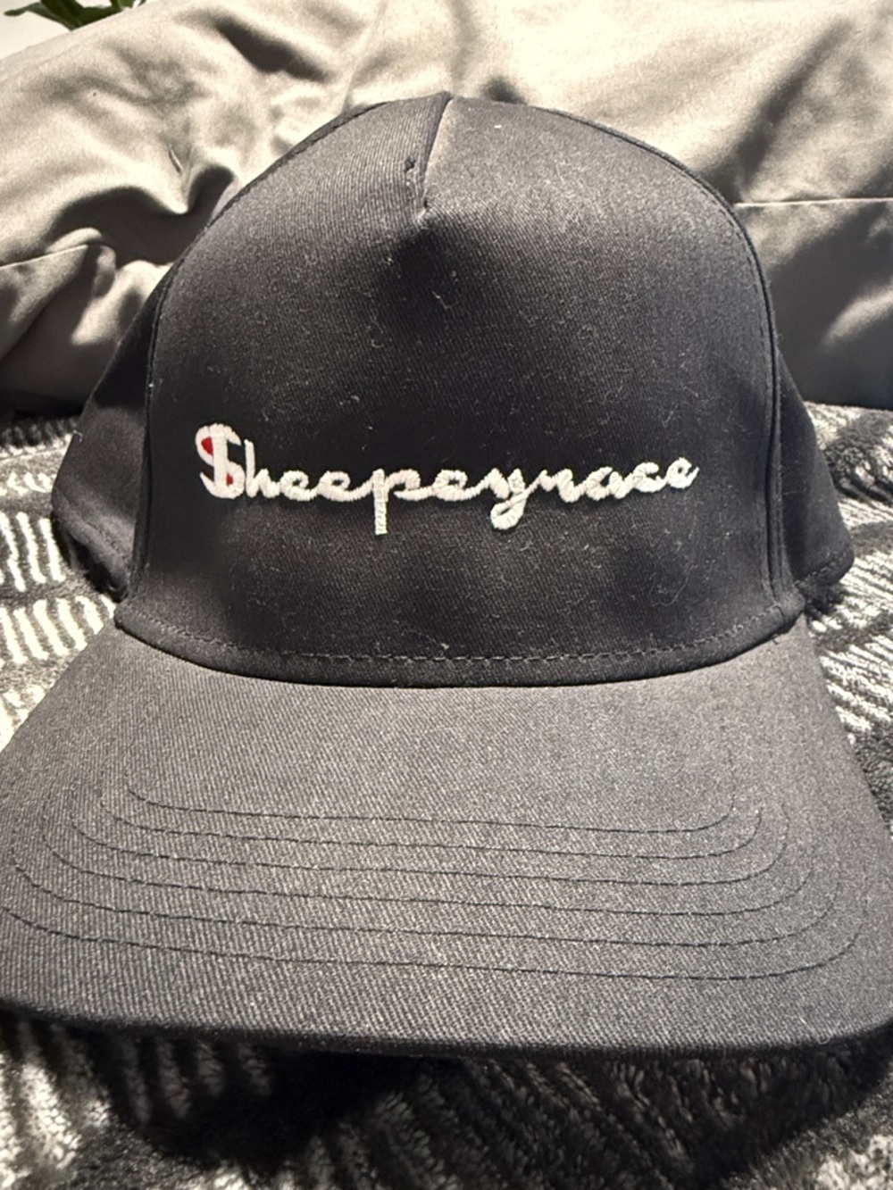 Embroidered Black Baseball Cap
